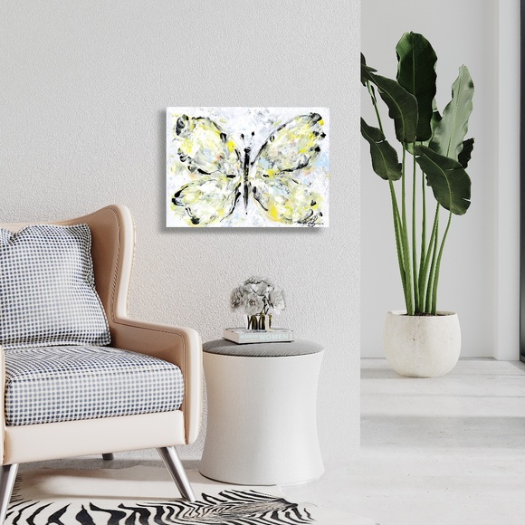 Original Abstract Painting on Canvas, Ready to hang, Butterfly Whispers 1 - Picture 7 of 8